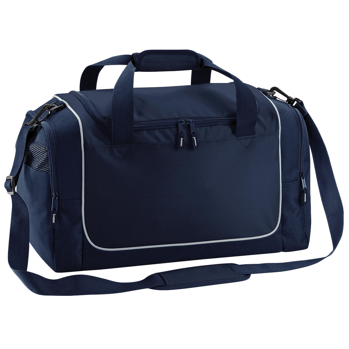 QUADRA Teamwear Locker Duffle Bag (30 Litres) (Franch Navy/Light Grey)