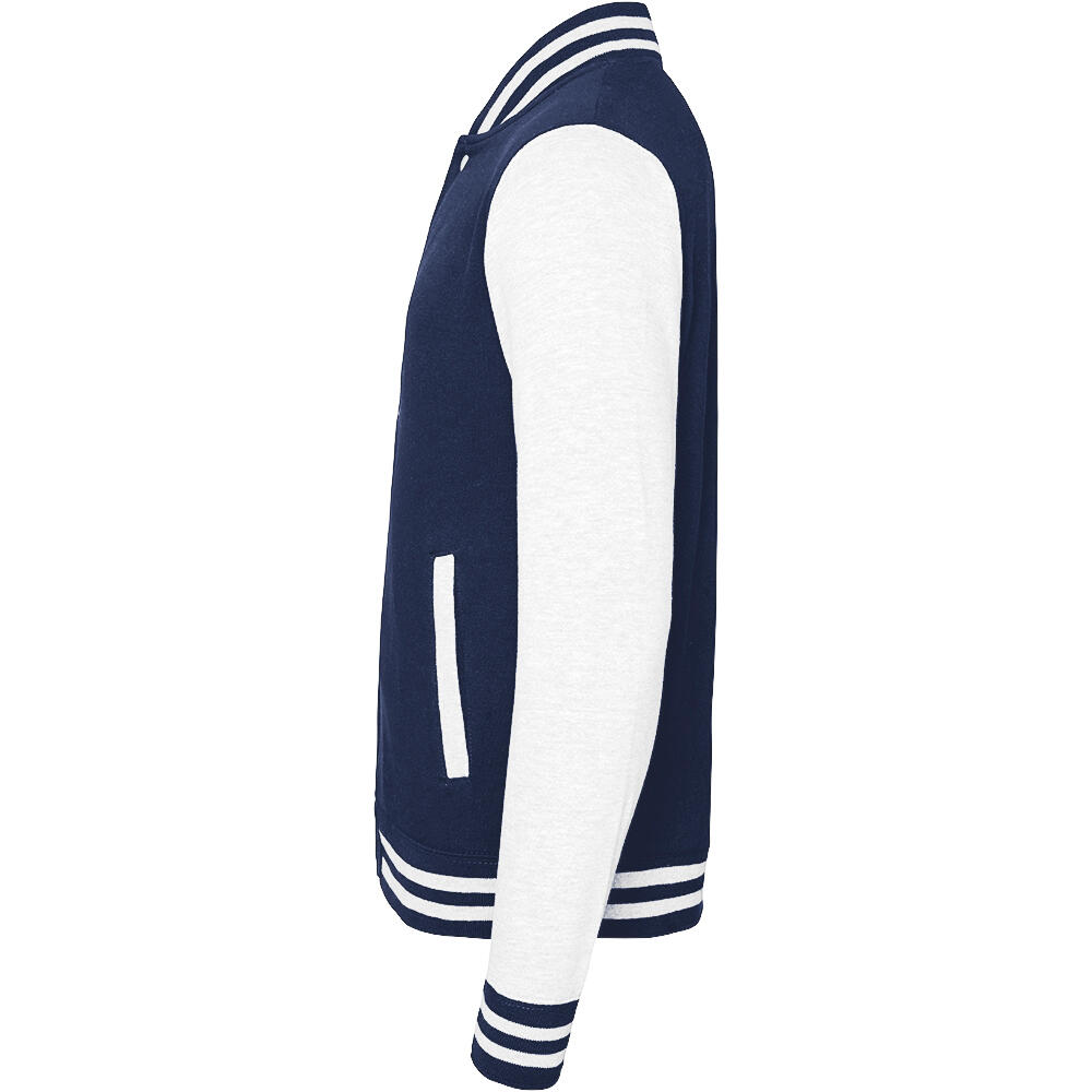 Varsity Giubbotto Unisex Awdis Blu Navy/Banco 2/2