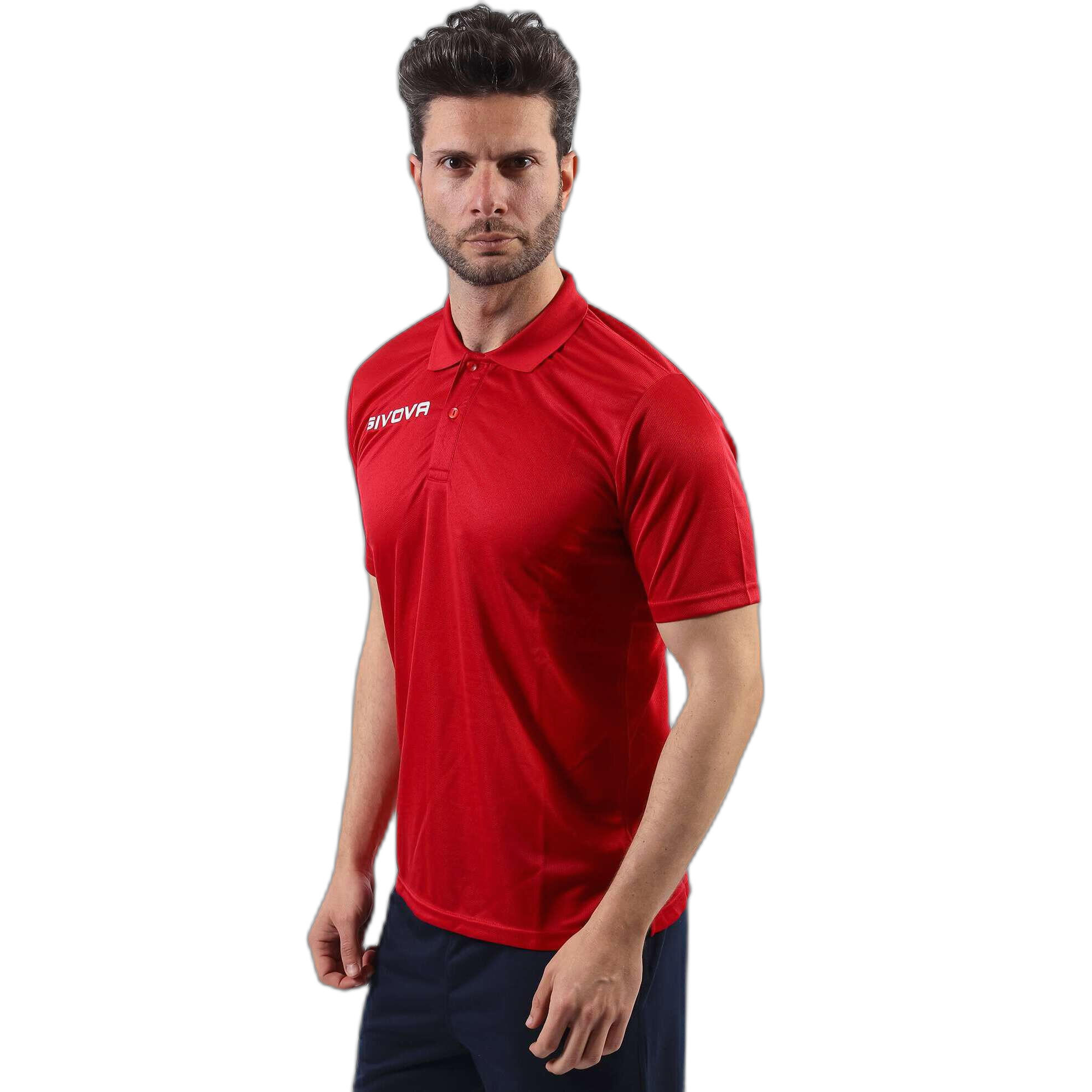 Polo uomo givova rosso 2/3