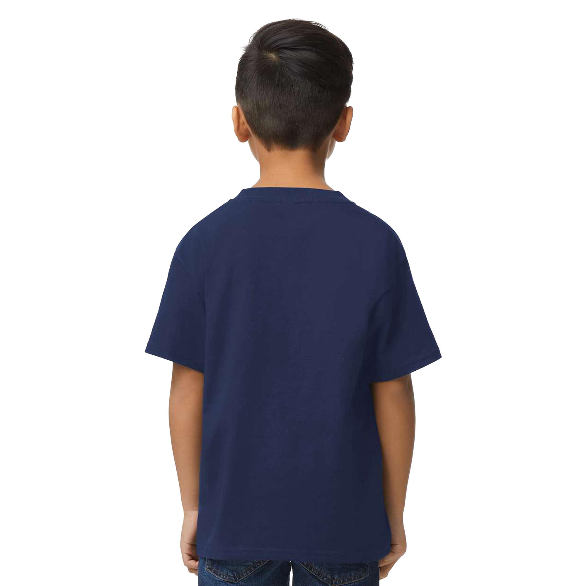 Maglietta Tocco Leggero Bambini Gildan Blu Navy 2/3