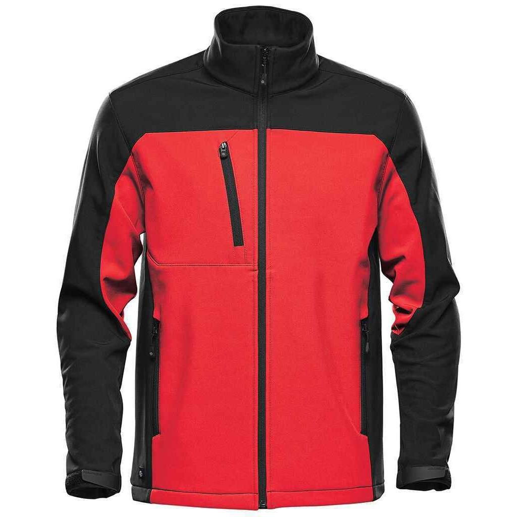 bright red / black