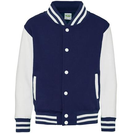 Blouson D´université Enfant (Bleu Marine Oxford / Blanc)