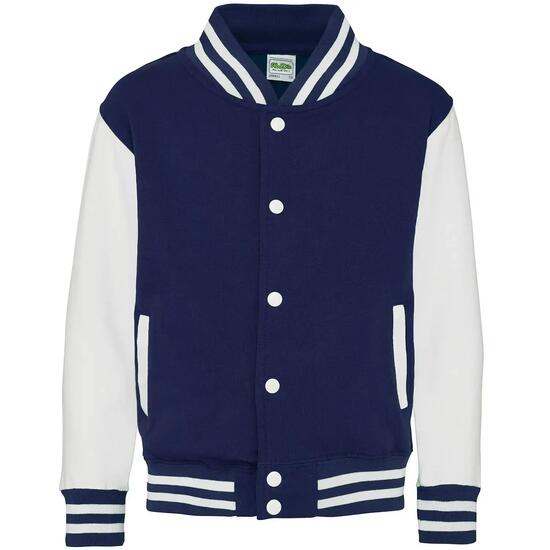 Blouson D´université Enfant (Bleu Marine Oxford / Blanc)