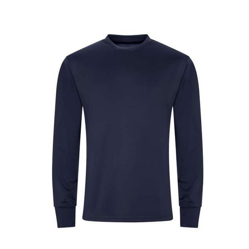 Just Cool - Tshirt Manches Longues Active Adulte (bleu Marine Français) - T-shirt Manches Courtes - Bleu - S - Decathlon