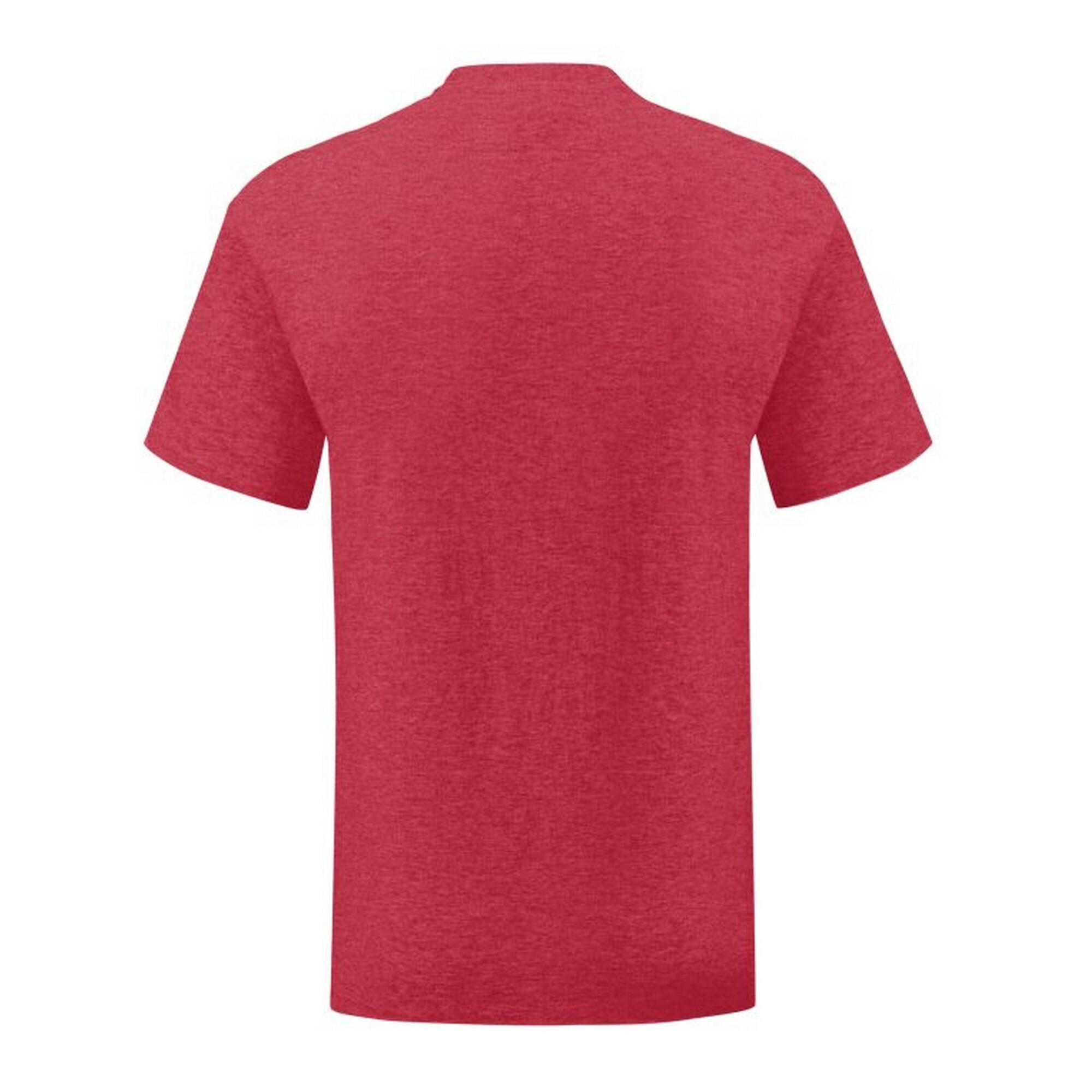 Mens Iconic 150 TShirt (Red Heather) 2/3