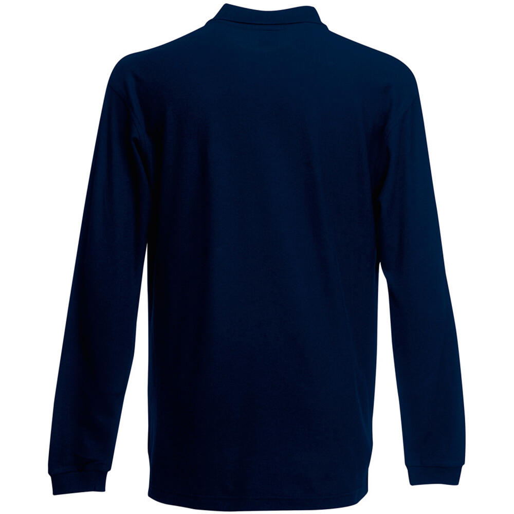 Premium PoloShirt, Langarm Herren Dunkelblau 3/3