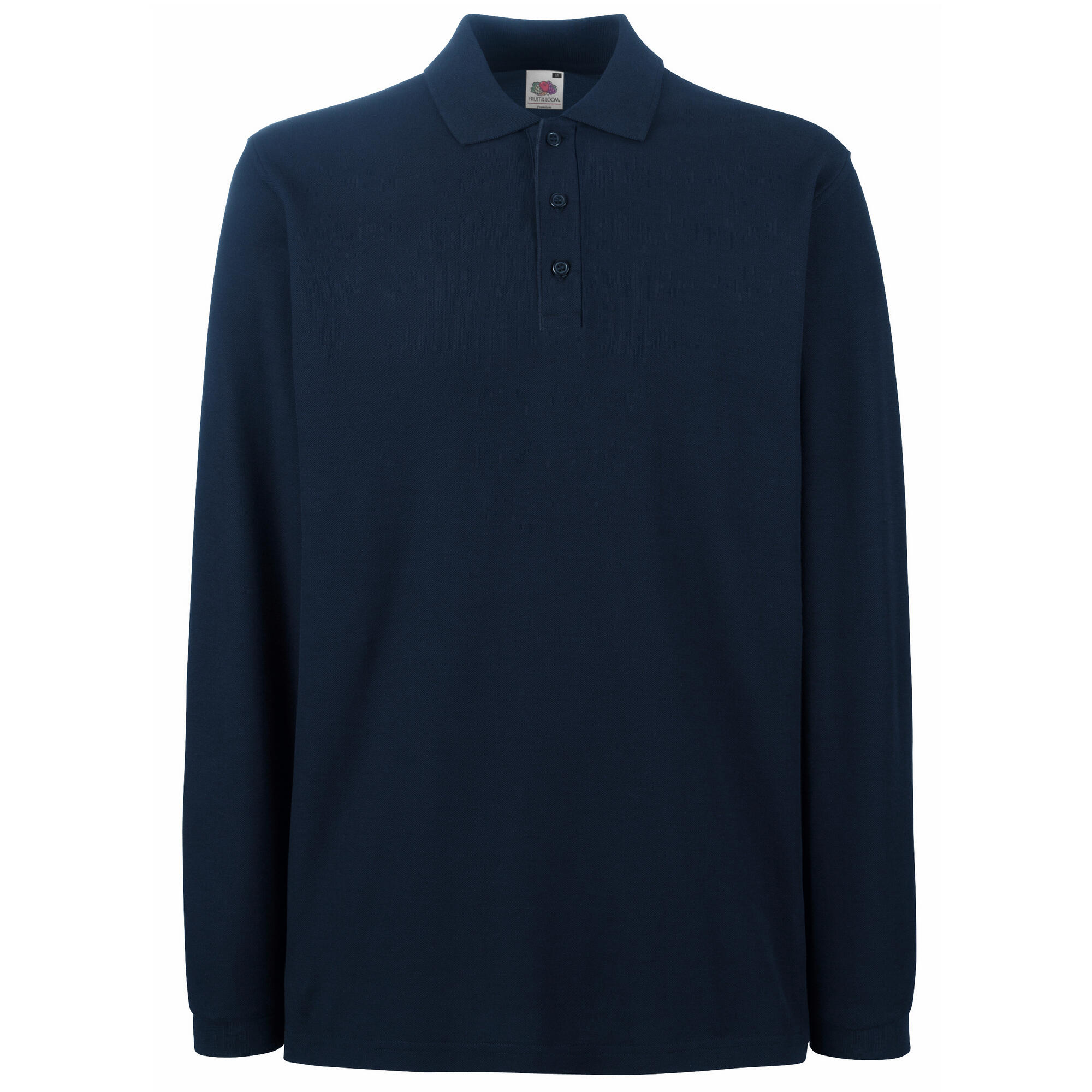 Premium PoloShirt, Langarm Herren Dunkelblau 2/3