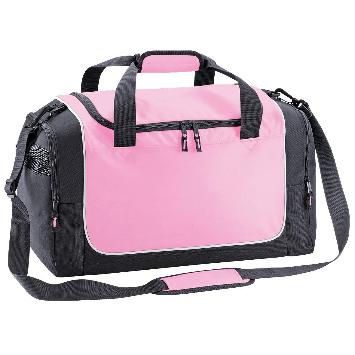 QUADRA Teamwear Locker Duffle Bag (30 Litres) (Classic Pink/Graphite/Whi)