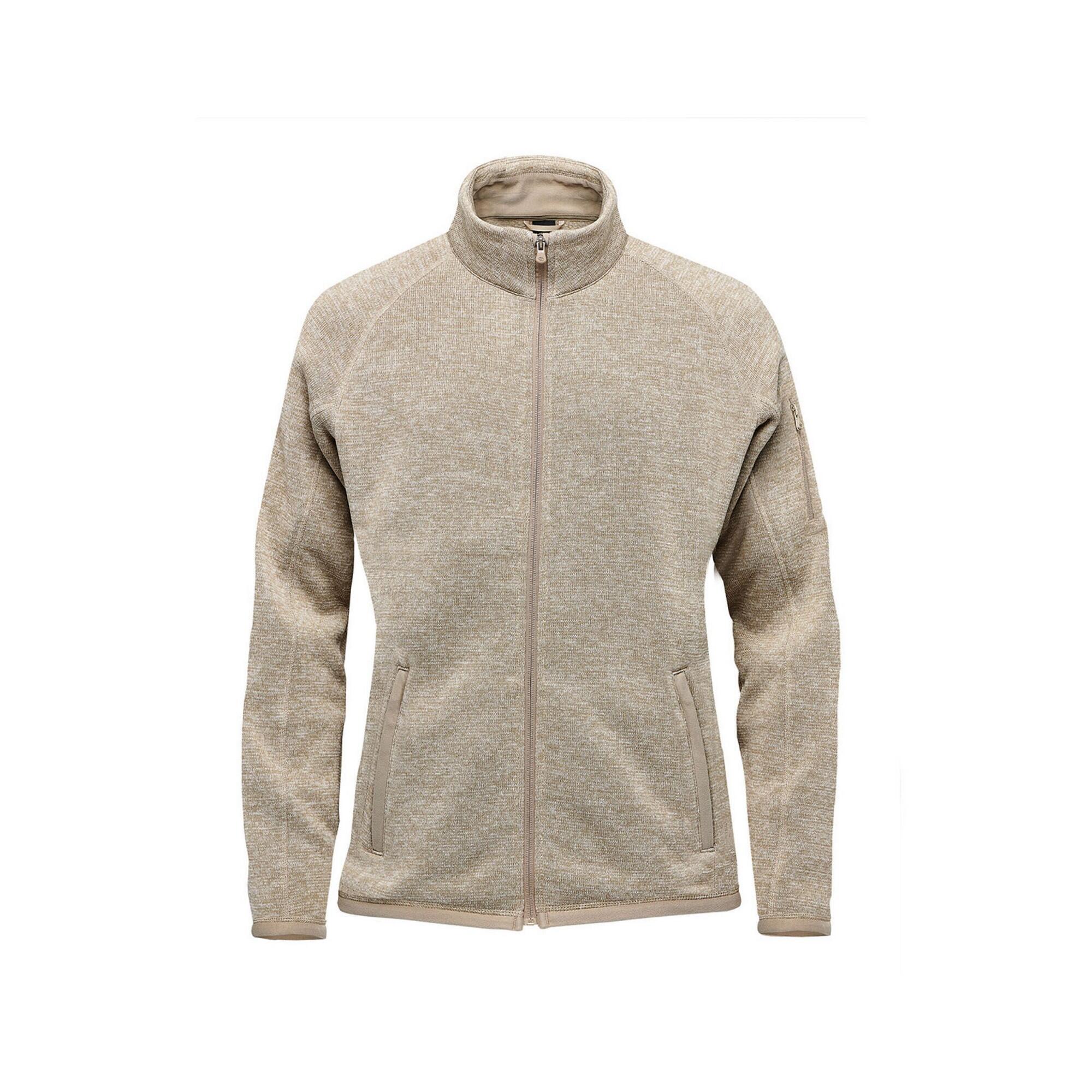 STORMTECH Womens/Ladies Avalanche Pure Earth Full Zip Fleece Jacket (Oatmeal Heather)