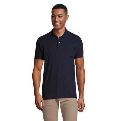 Heren portland poloshirt (bud groen/grijs)