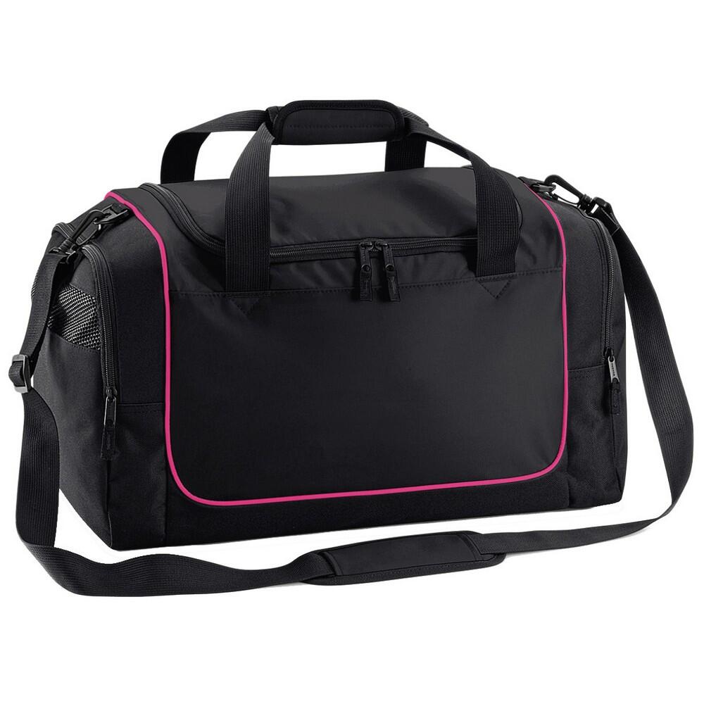 QUADRA Teamwear Locker Duffle Bag (30 Litres) (Black/Fuchia)