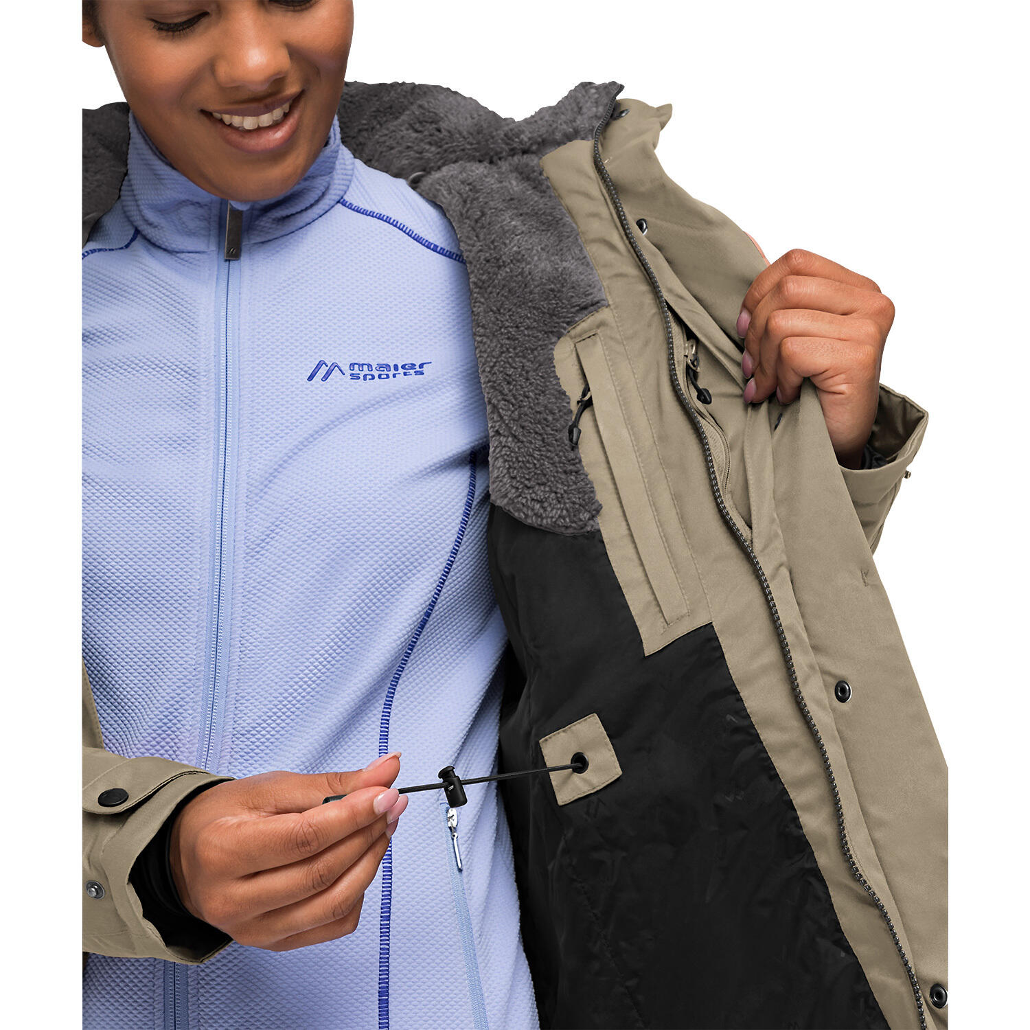 Cappotto da donna Maier Sports Lisa 2.1 3/4
