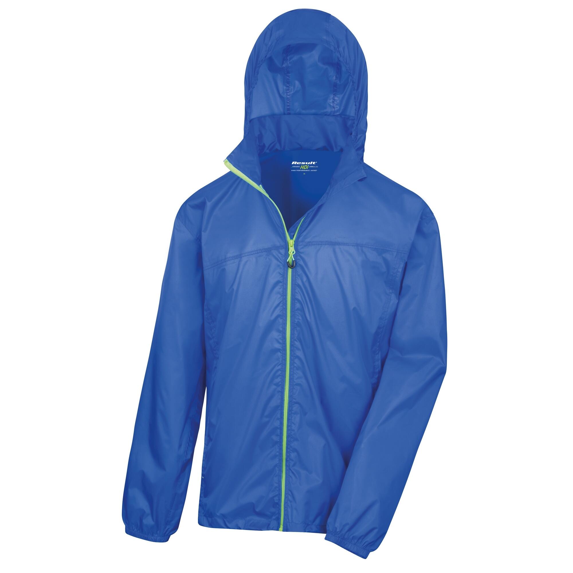 RESULT Unisex HDi Quest Hydradri Lightweight Waterproof Jacket (Royal / Lime)