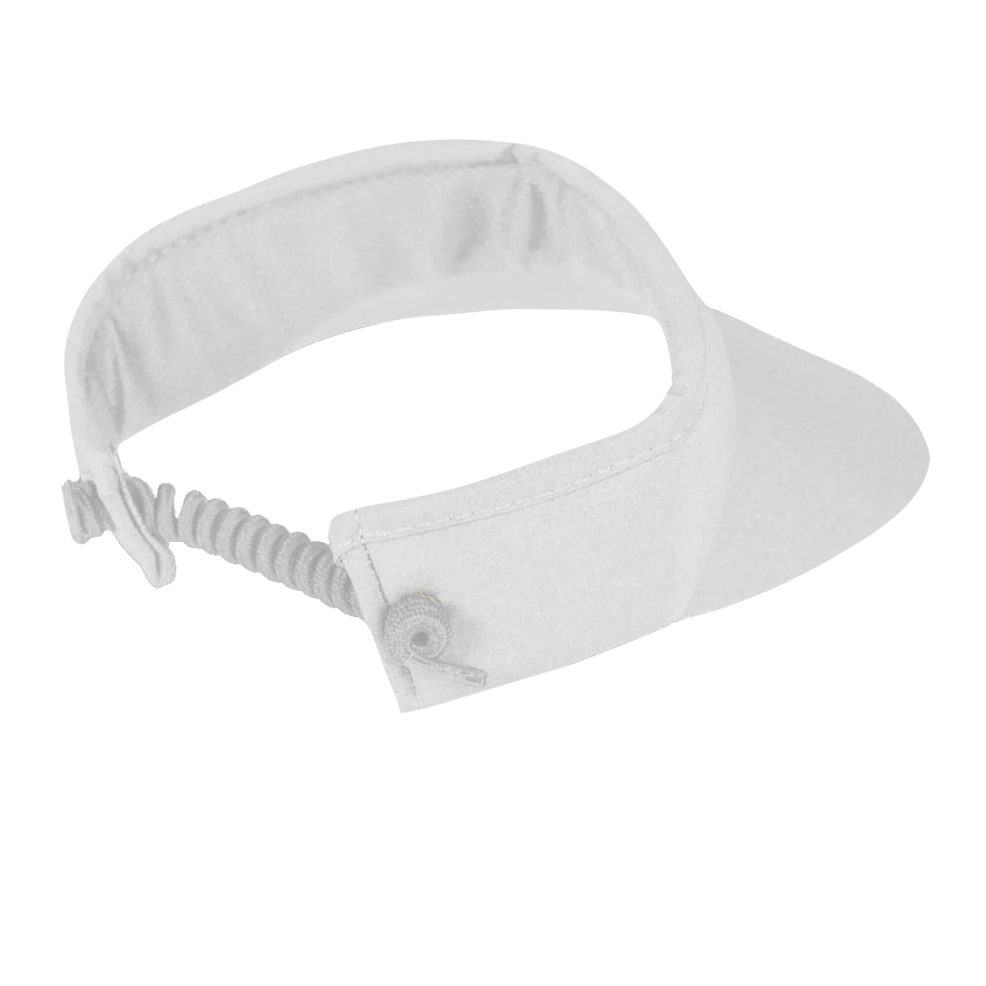 Womens/Ladies Diamante Logo Golf Sun Visor (White) 2/4