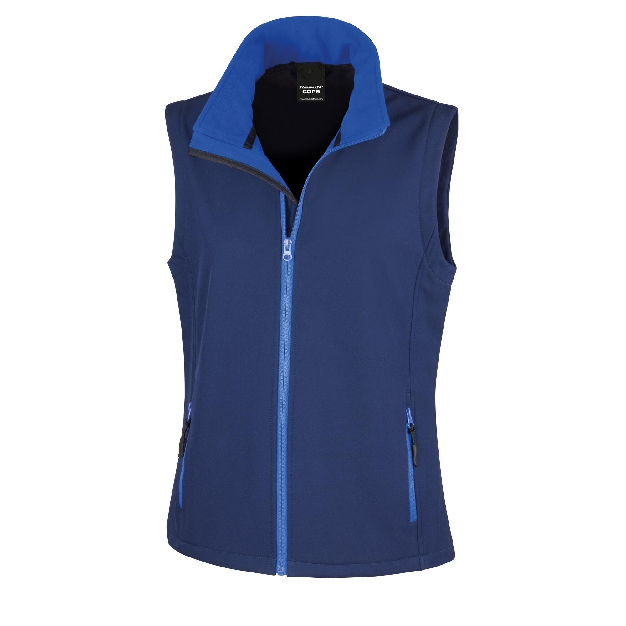 Core Giacca Senza Maniche Softshell Donna Result Blu/Blu Reale 2/3