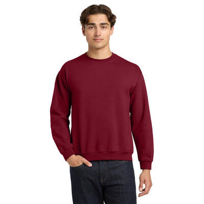 Unisex adult sweatshirt met zware mouwenhals (paars)