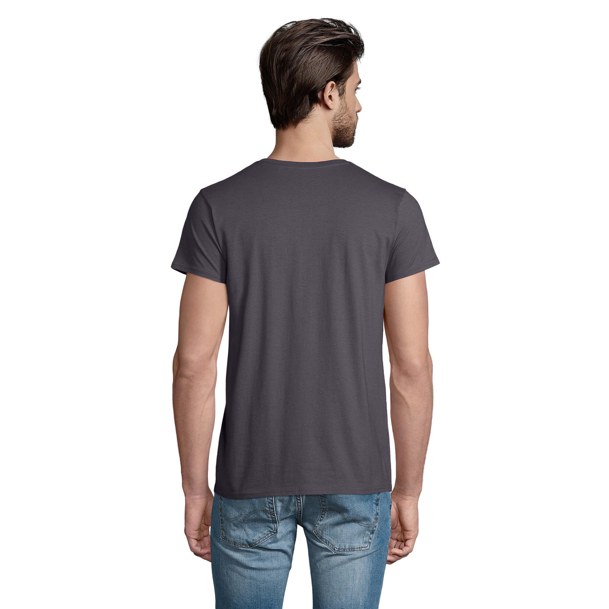 Tshirt PIONEER Homme (Gris Foncé Uni) 2/4