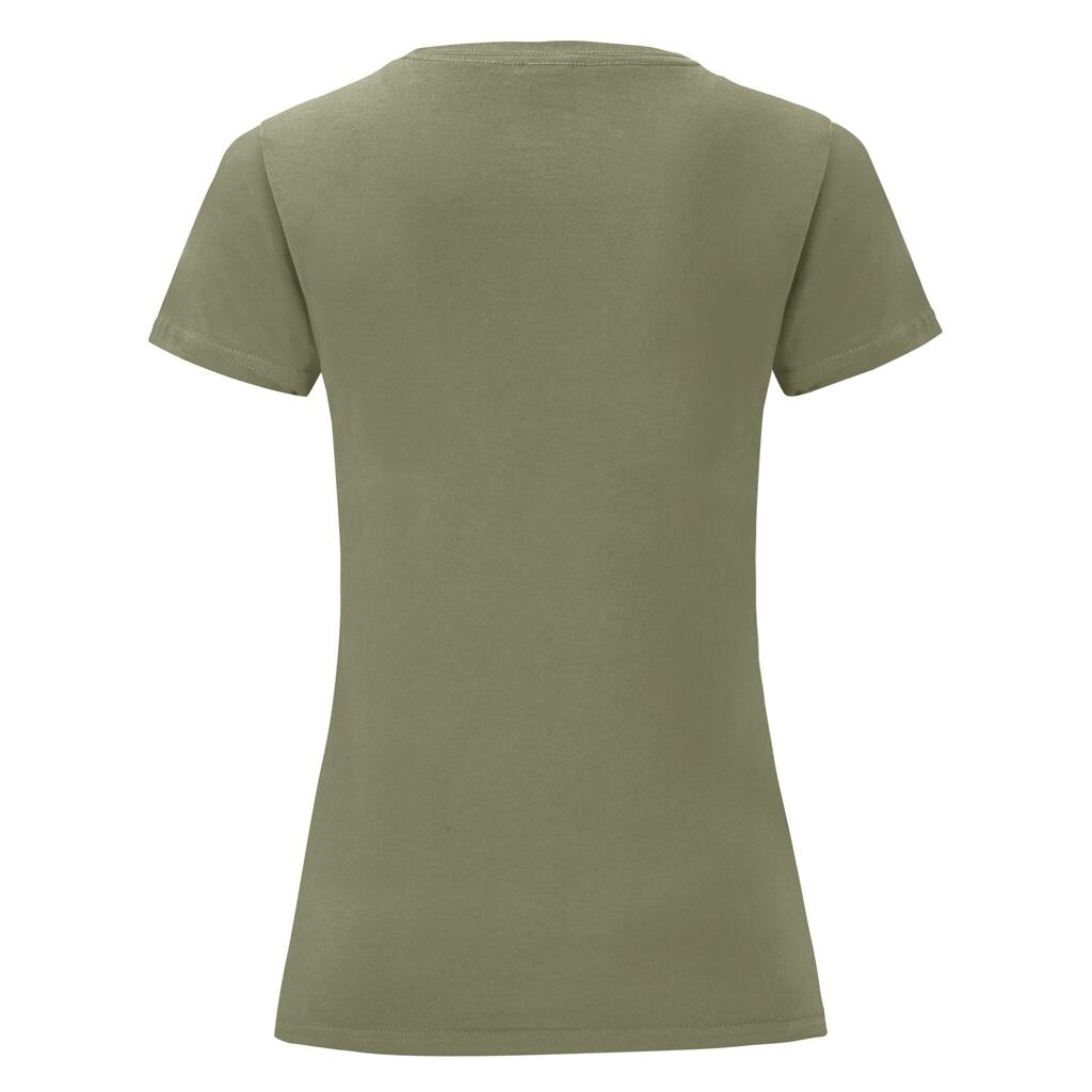 TShirt Iconic, kurzärmlig Damen Olivgrün 2/3