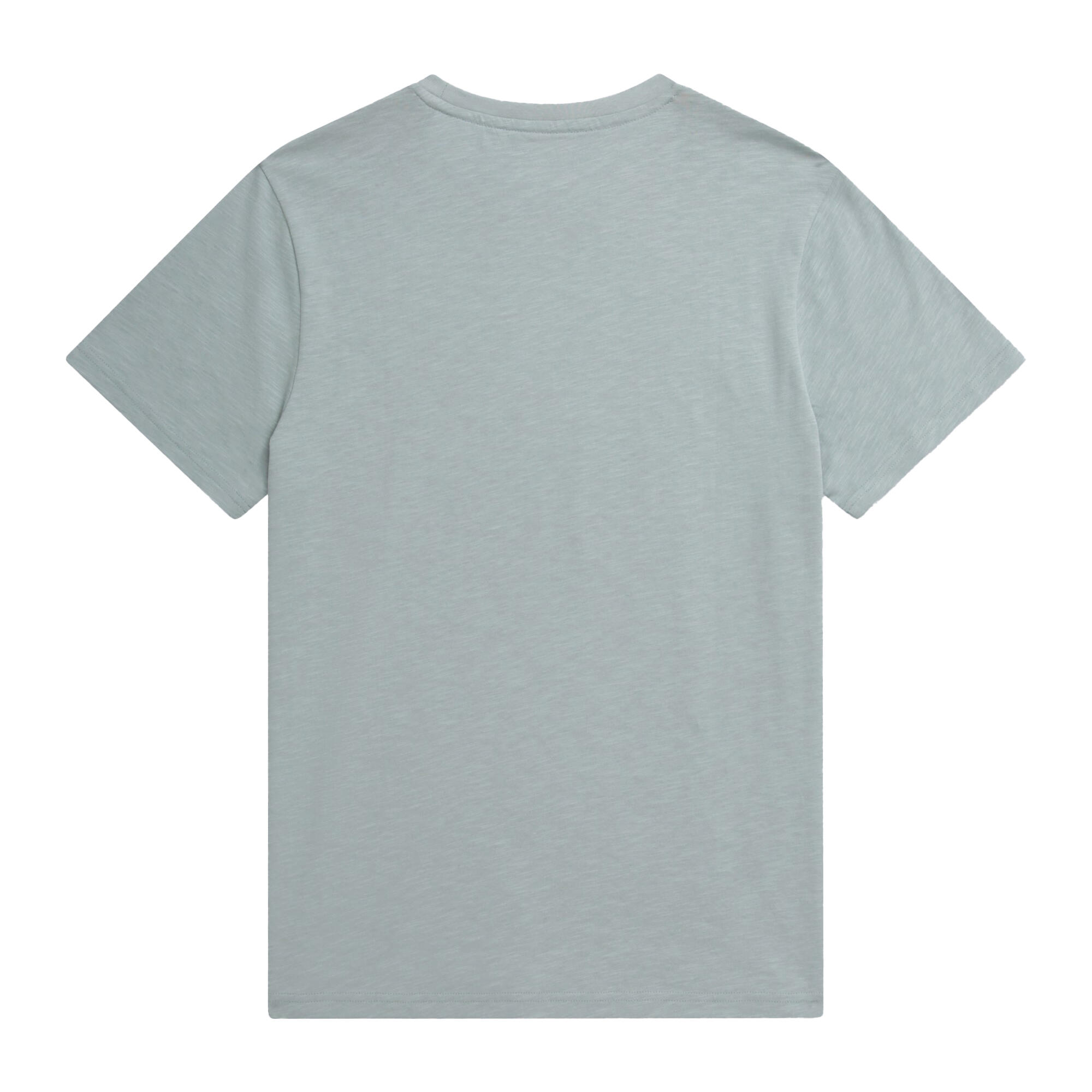 Mens Tropical Leaves TShirt (Corn Blue) 2/2