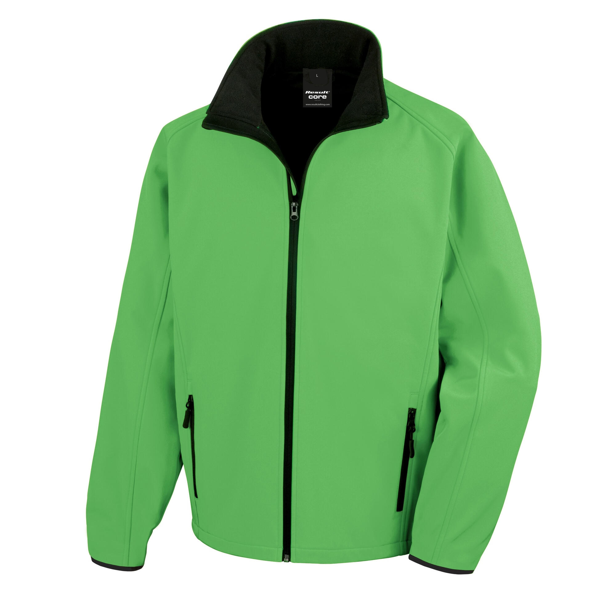 Core Giacca Softshell Uomo Result Verde Vivo/Nero 2/3