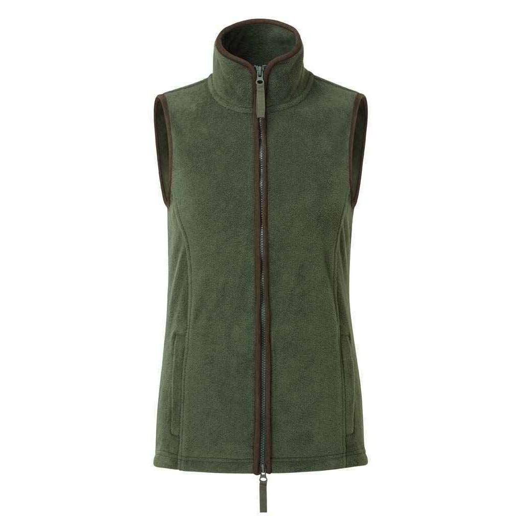 PREMIER Womens/Ladies Artisan Fleece Gilet (Moss Green/Brown)