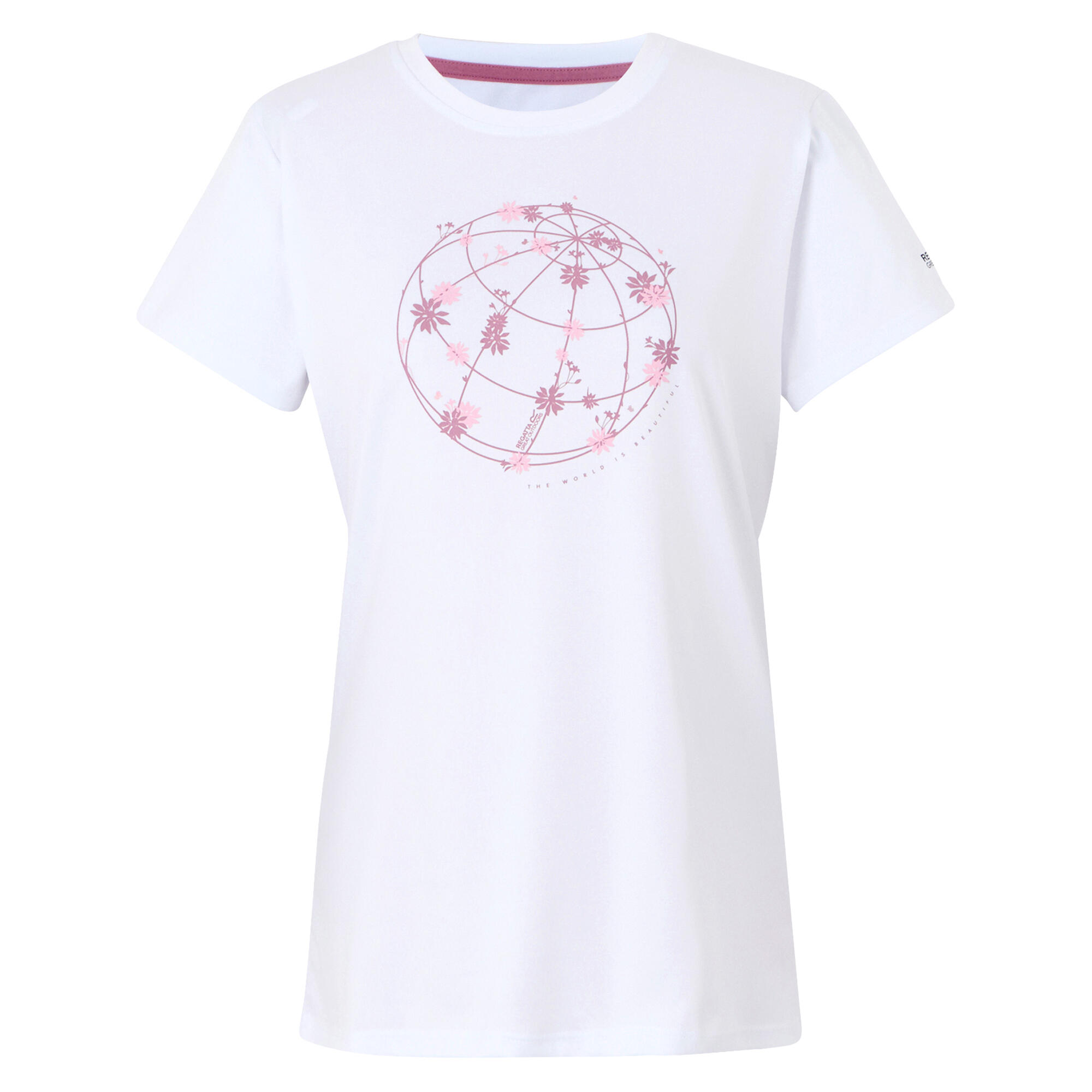 Womens/Ladies Fingal IX Globe TShirt (White) 1/4