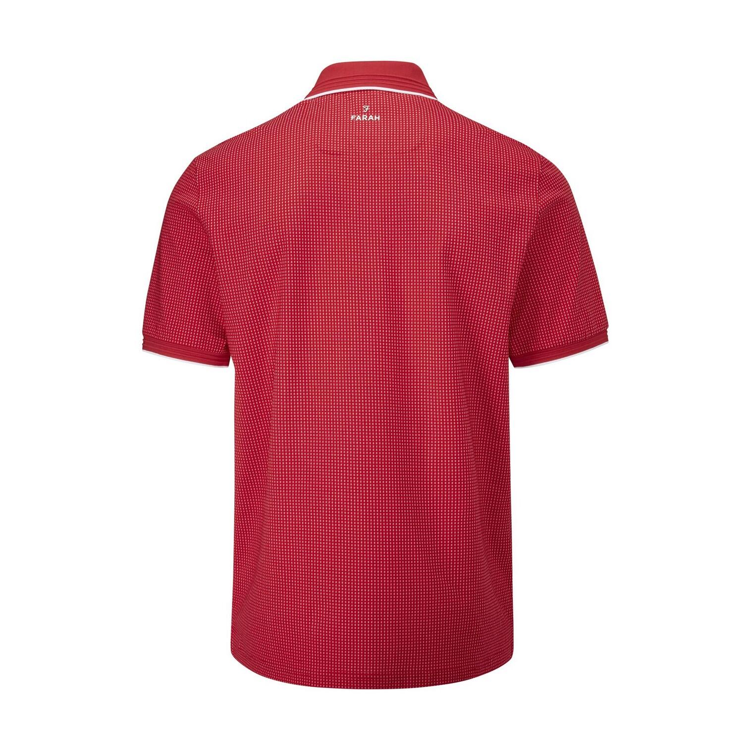 Mens Ferris Polo Shirt (Jester Red/White) 2/4
