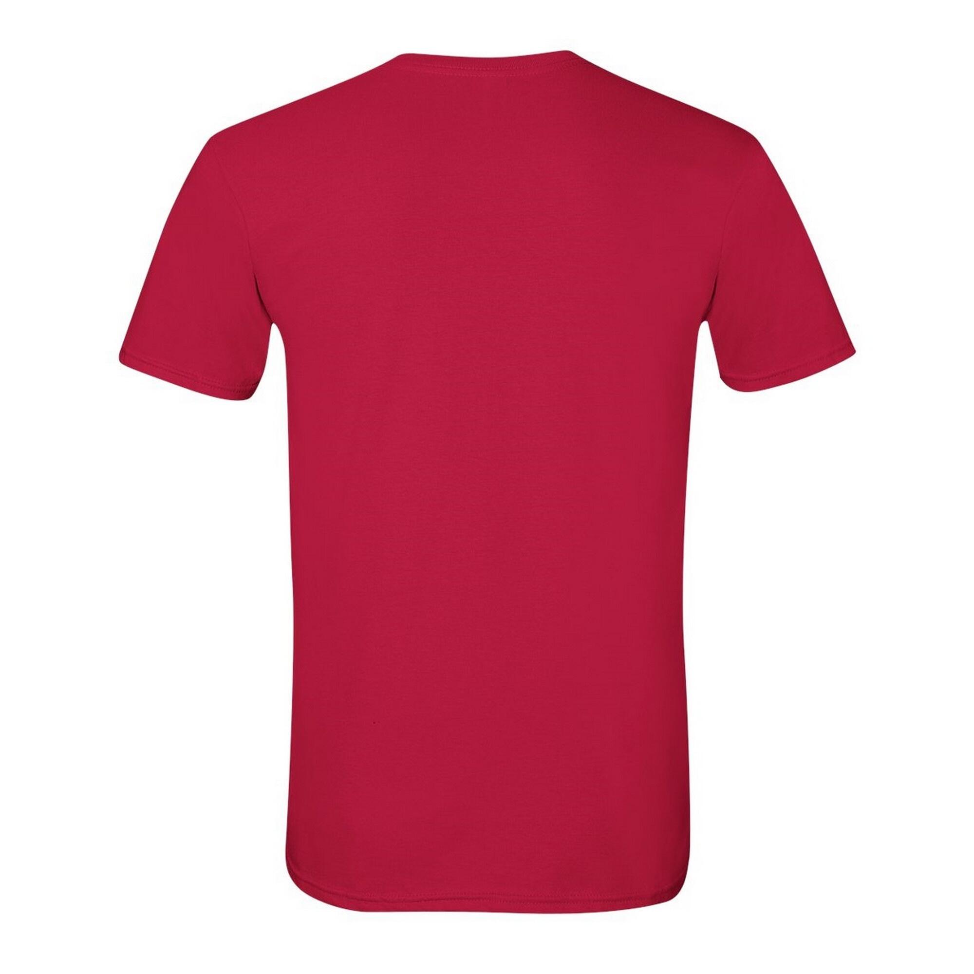 Maglietta 100% Cotone Uomo Gildan Softstyle Rosso Ciliegia 2/2