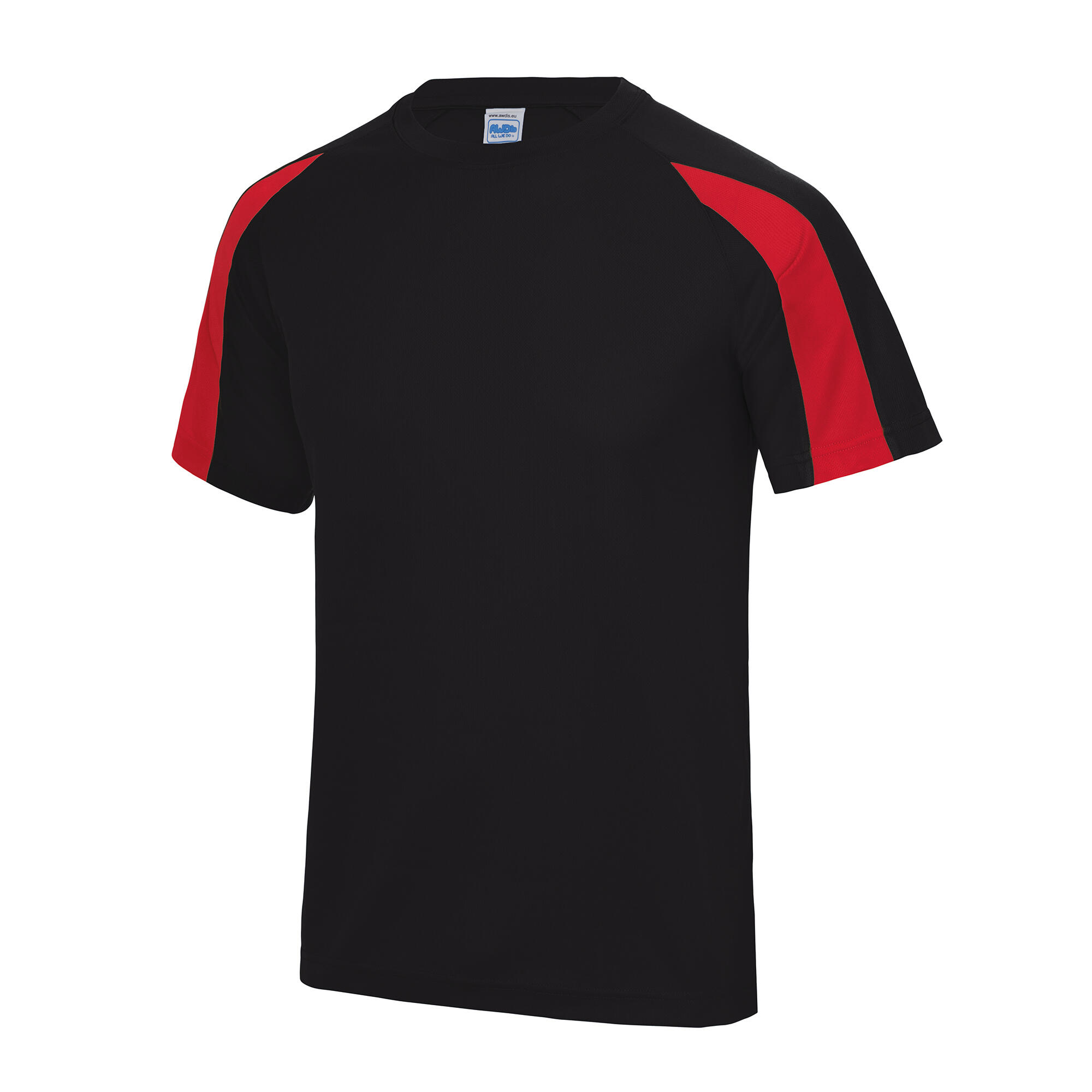 black / fluo red