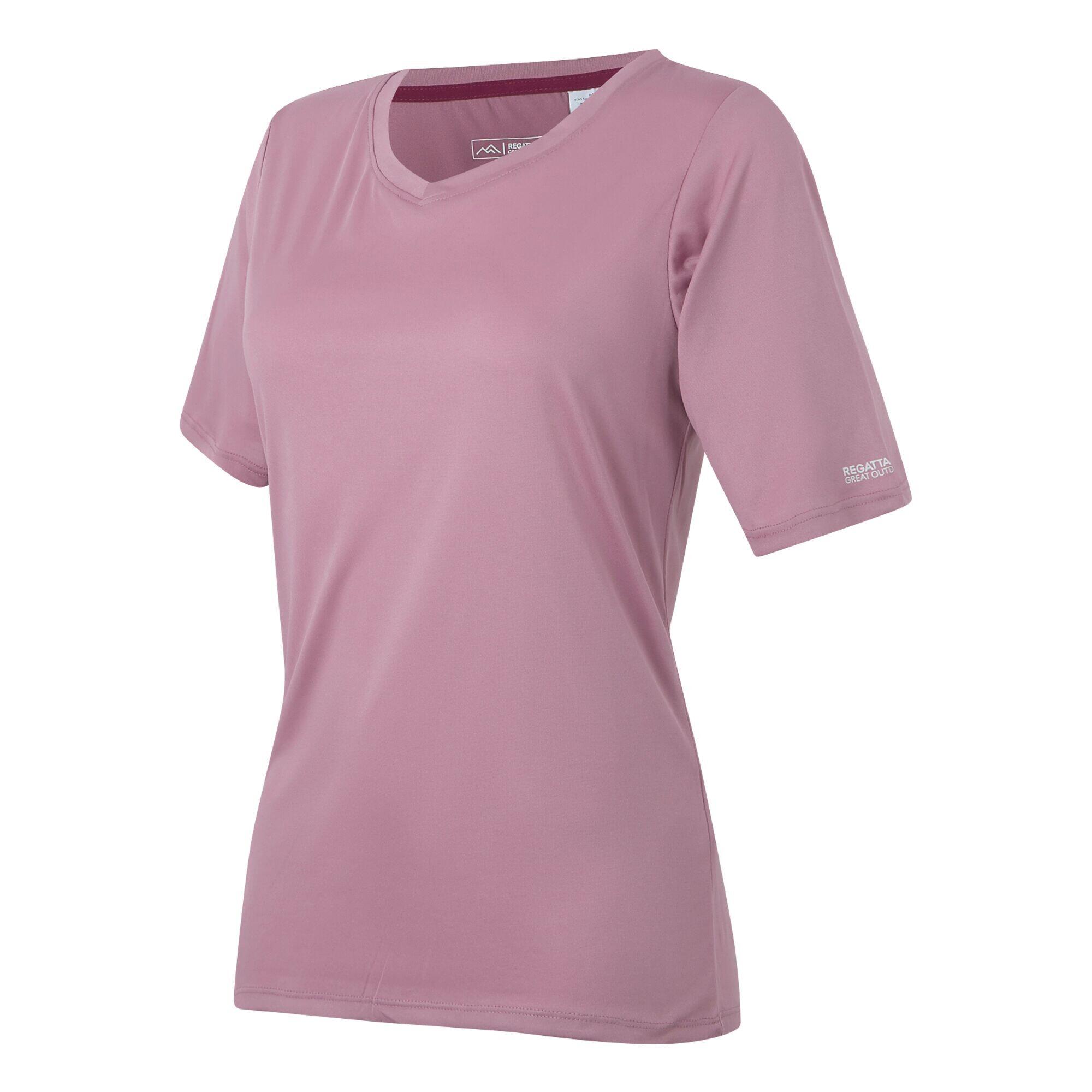 "Fingal II" TShirt VAusschnitt für Damen Lila 3/4