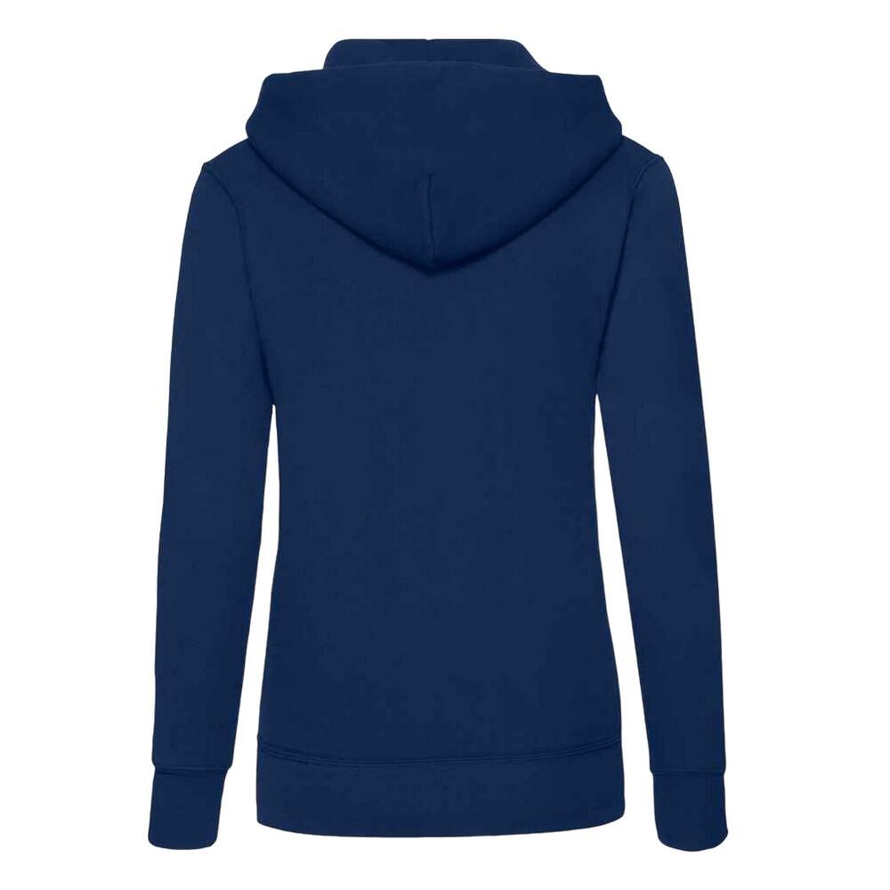 Classic Lady Fit Hooded Sweatshirt (Navy) 2/3