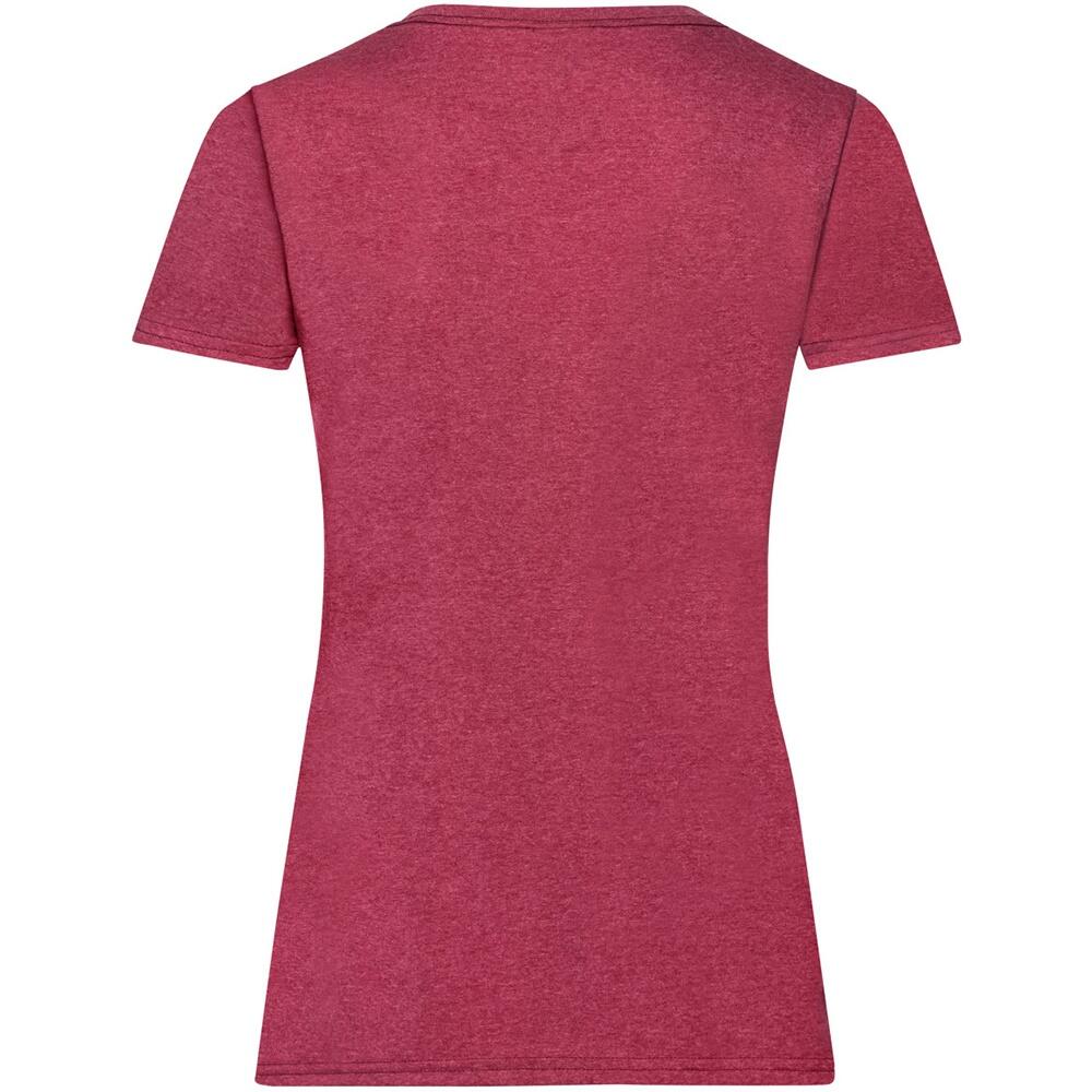 Tshirt Manches Courtes Femme (Rouge Chiné) 2/2