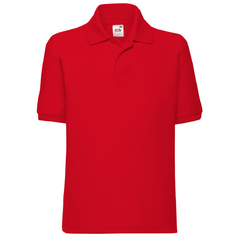 Poloshirt für kurzärmlig Kinder Rot