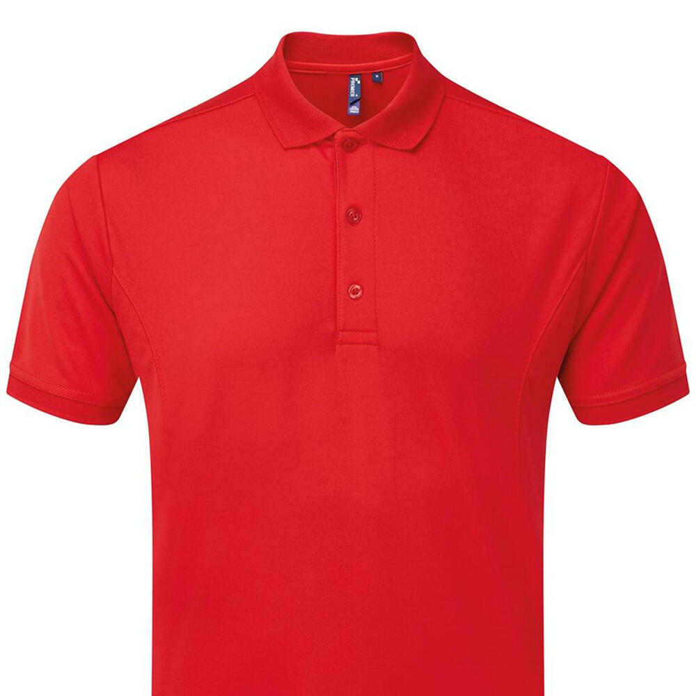 Polo de Coolchecker para Hombre Rojo 2/3