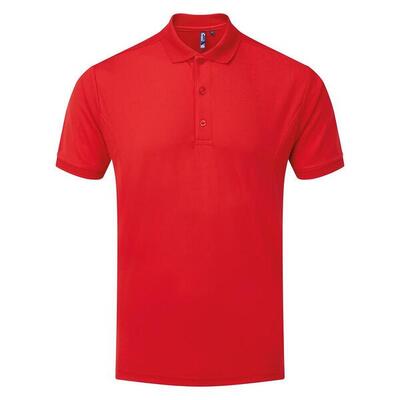Heren coolchecker poloshirt (rood)