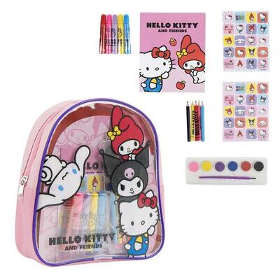 Kindertekening rugzak hello kitty roze