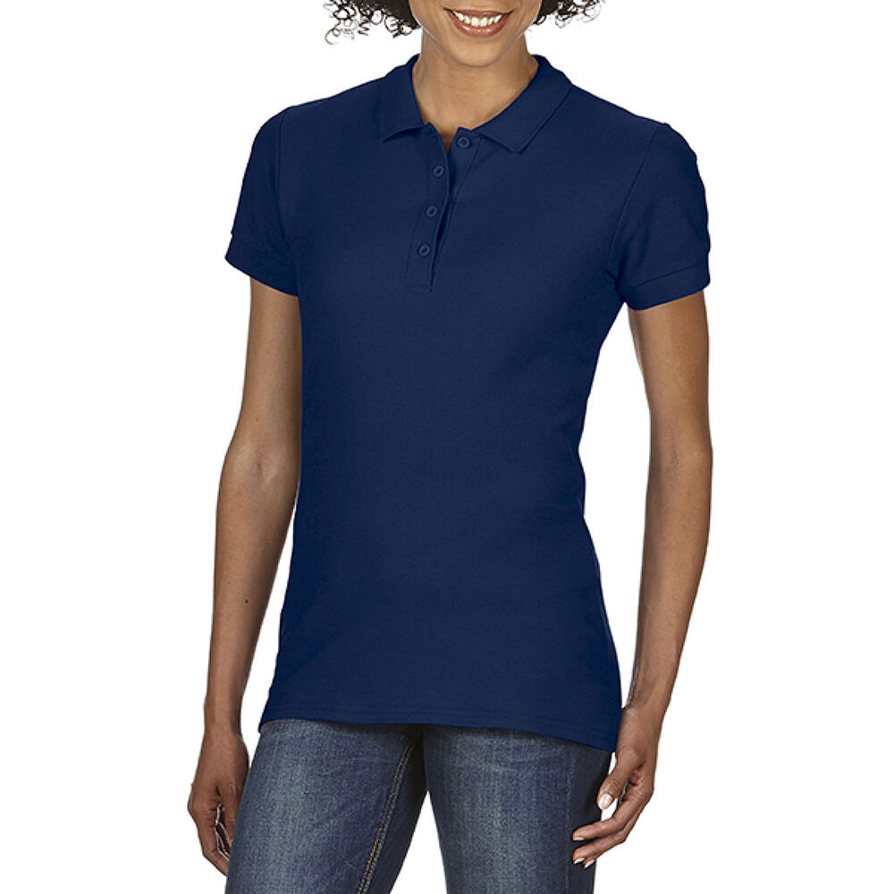 Polo A Manica Corta Donna Gildan Softstyle Blu Navy 3/3