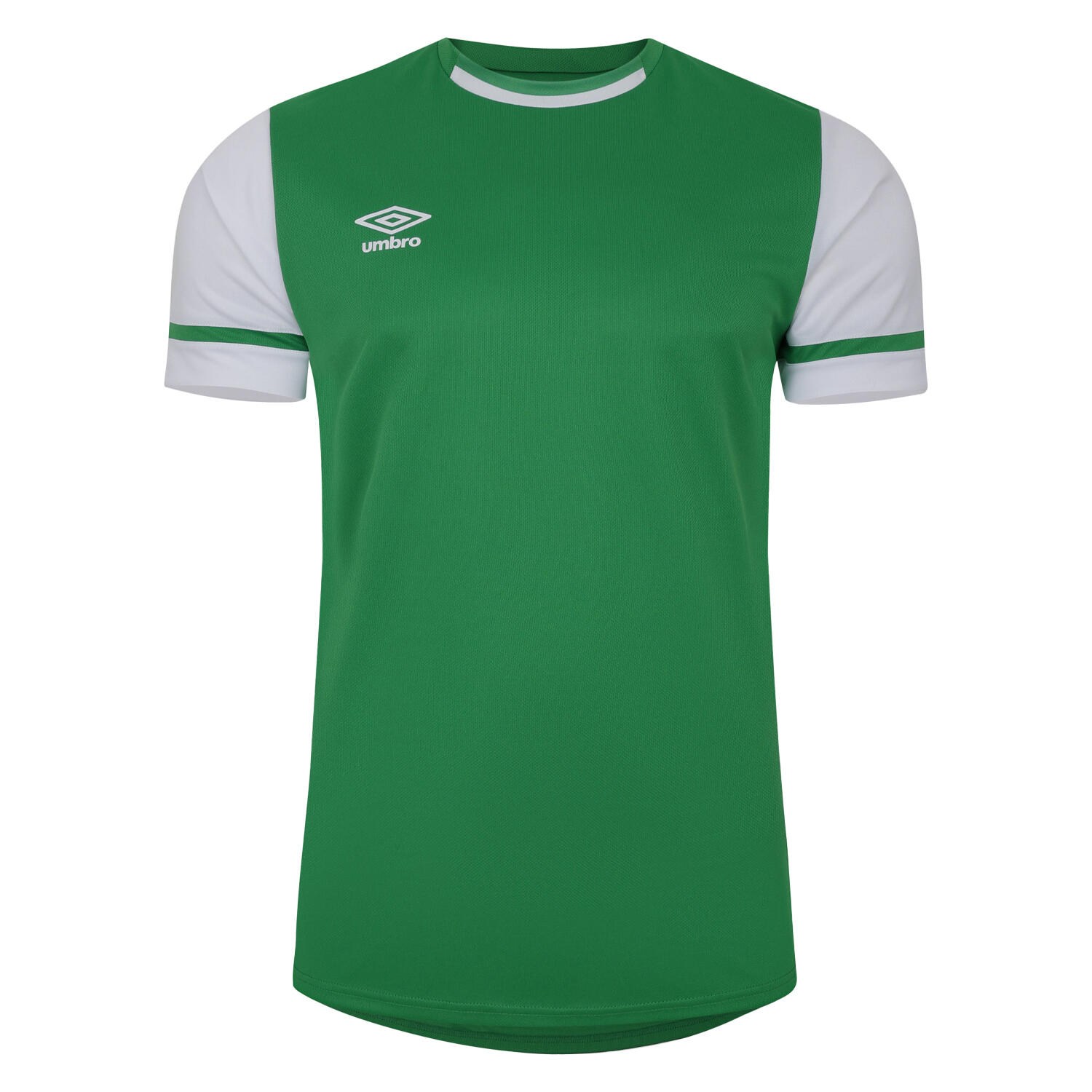 UMBRO Mens Cavelle Jersey TShirt (Emerald/Brilliant White)