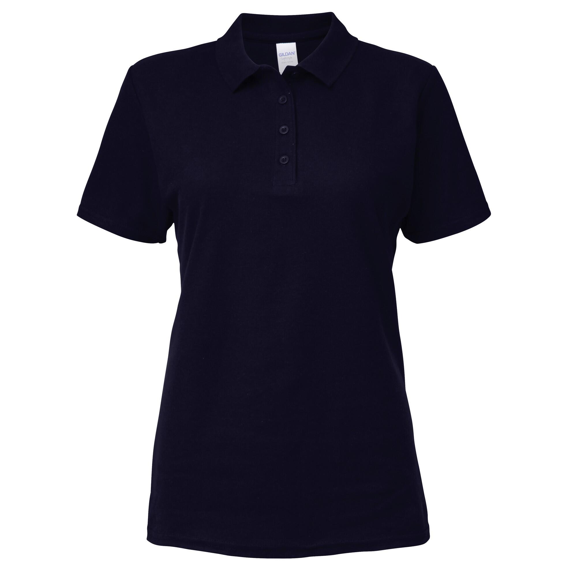 Polo A Manica Corta Donna Gildan Softstyle Blu Navy 2/3