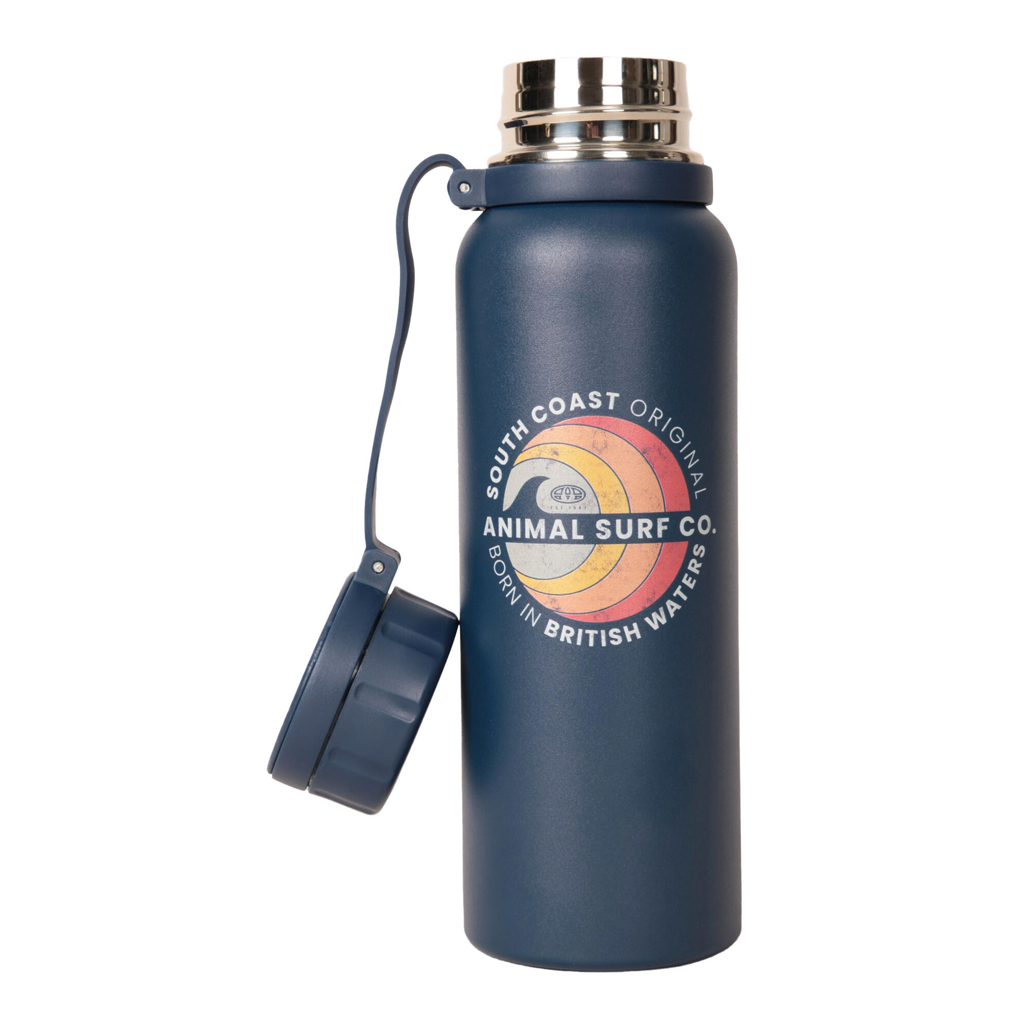 Logo 650ml Drink Flask (Navy) 4/4