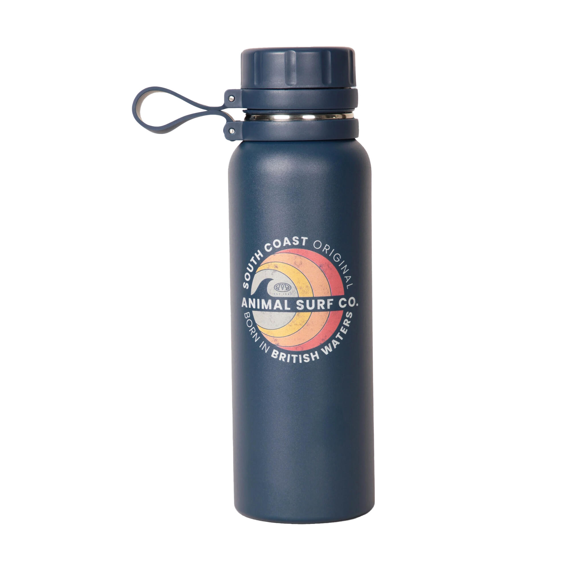 Logo 650ml Drink Flask (Navy) 1/4