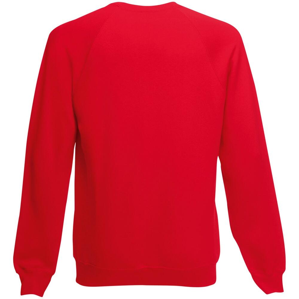Mens Raglan Sleeve Belcoro® Sweatshirt (Red) 2/2