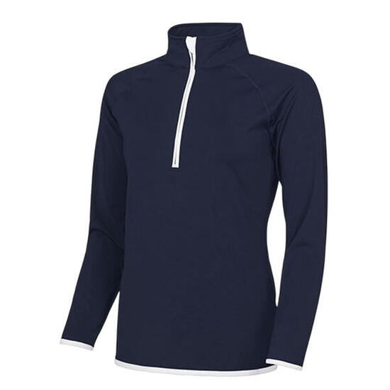 Pull Femme (Bleu Marine Français / Blanc Arctique)