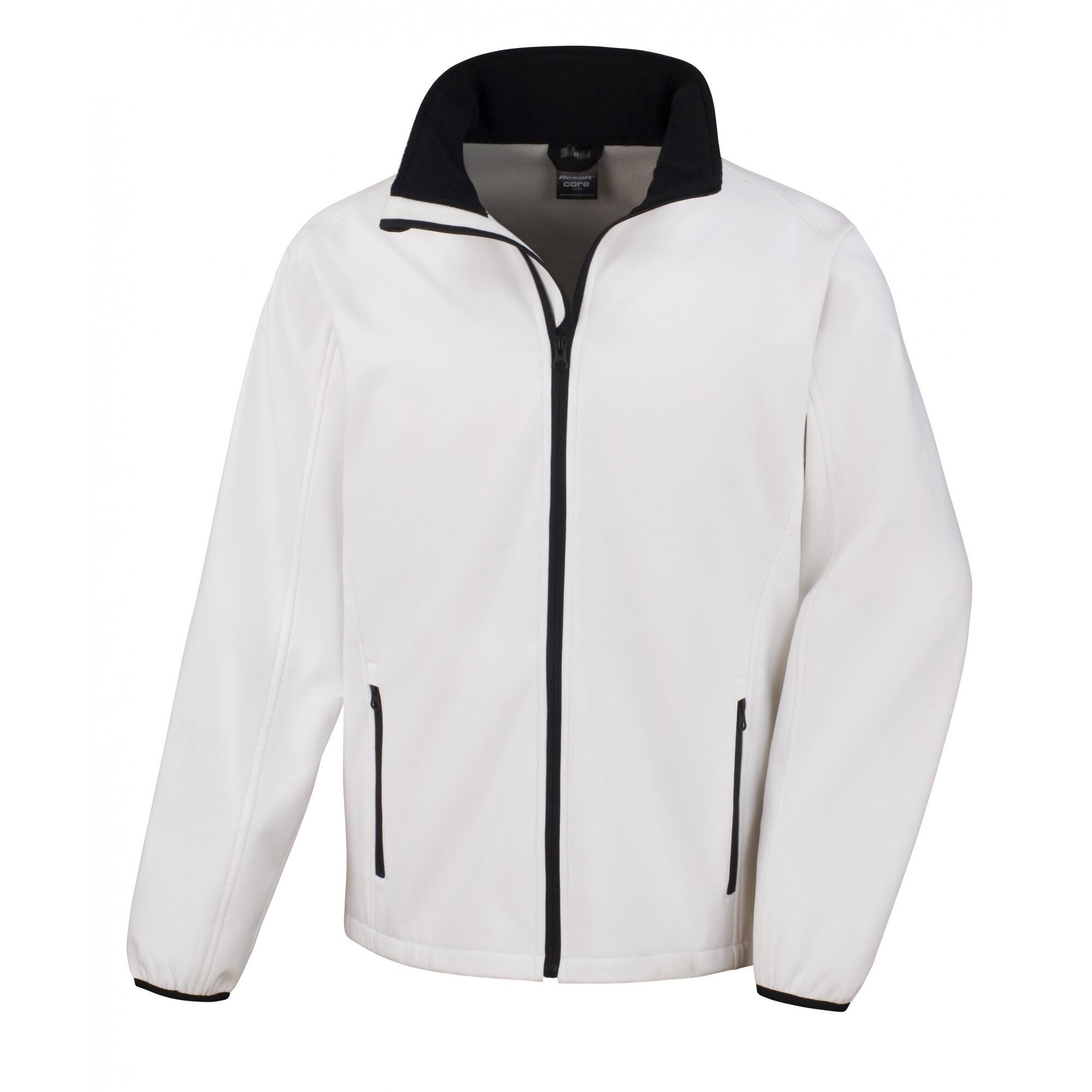 Core Giacca Softshell Uomo Result Bianco/Nero 2/3