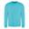Camisola Unisexo para Adultos Lisos Turquesa Surf