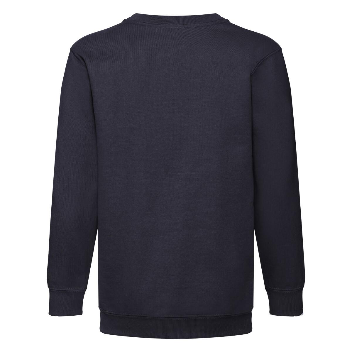 Felpa A Giro Bambini Fruit Of The Loom Classic Blu Scuro 2/3
