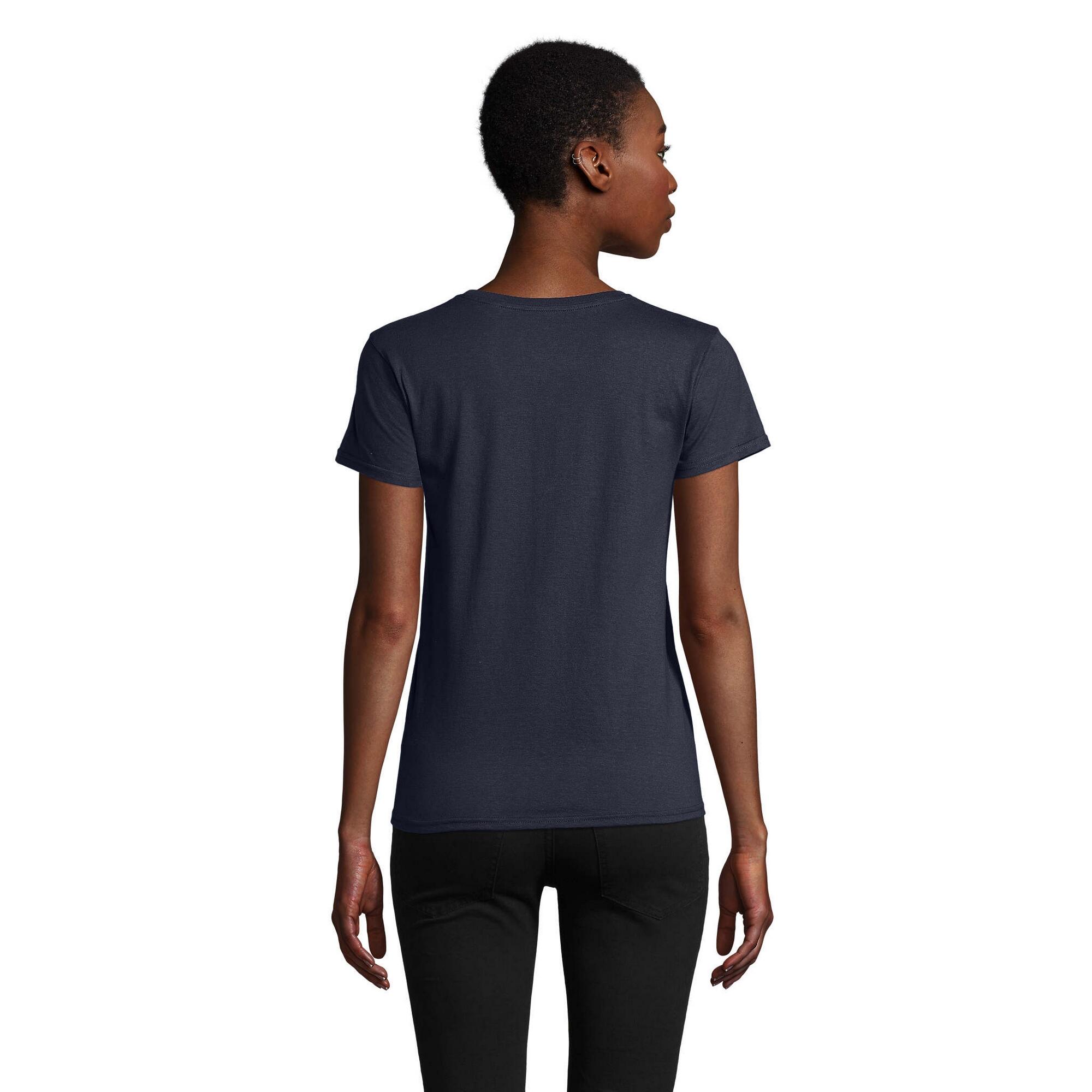Tshirt PIONEER Femme (Gris Foncé Uni) 2/4