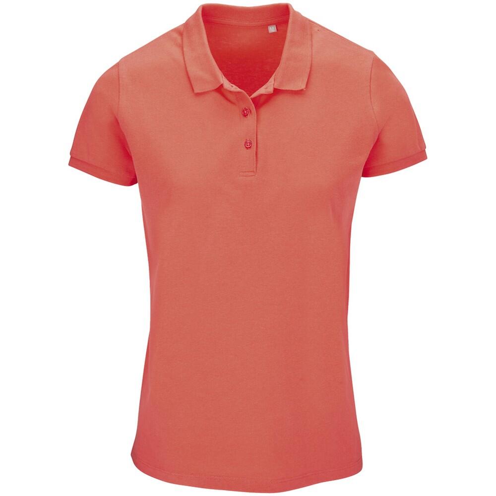 SOL'S Womens/Ladies Planet Piqué Polo Shirt (Pop Orange)