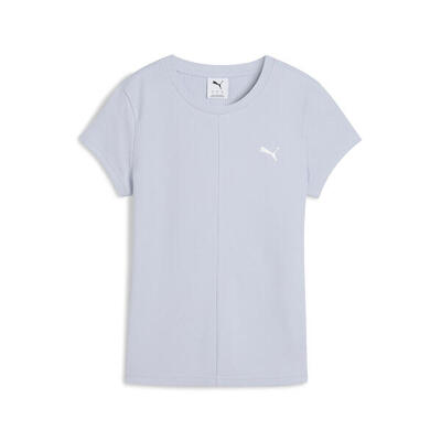 Dunne geribbelde t-shirt voor dames puma essentials