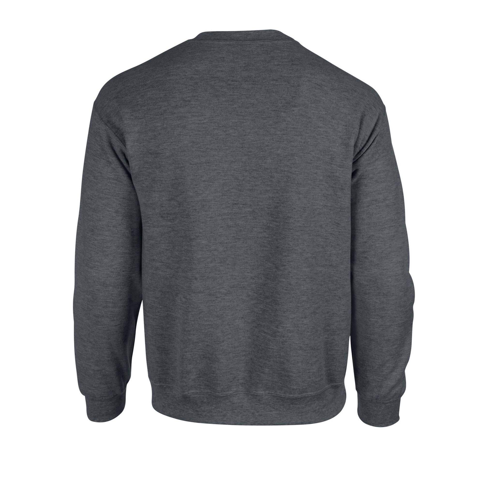 Mens Heavy Blend Sweatshirt (Dark Heather) 2/3